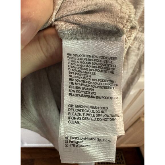 The North Face Womens Aurora Cowl Neck Drawstring Dress Gray Pockets Size L - Picture 7 of 7